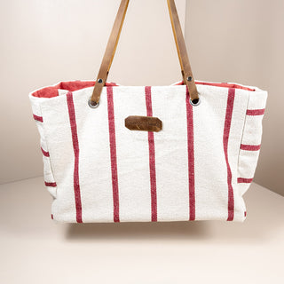 HM Tote Bag (big) - Red Stripes