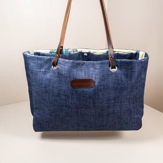 HM Tote Bag - Blue African Print